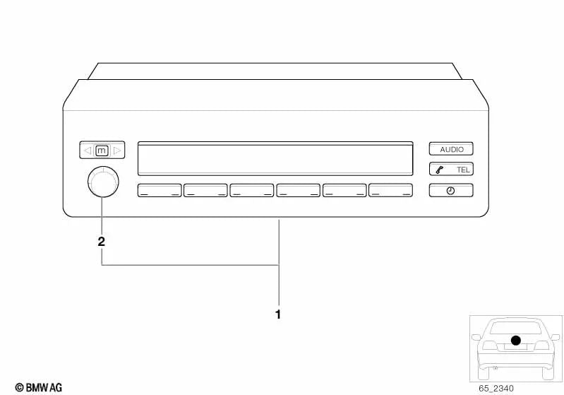 Pantalla Multi-información para BMW E39 (OEM 65826914941). Original BMW