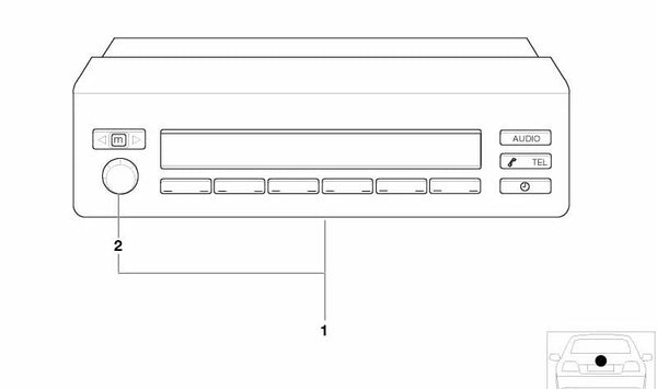 Pantalla de Multiinformación para BMW X5 E53 (OEM 65806914610). Original BMW