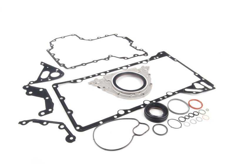 Asbestos-free crankcase gasket set for BMW E70, E71, E72 (OEM 11112158085). Original BMW.