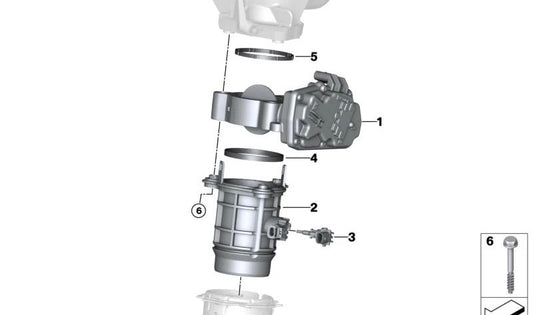 Scheda di profilo OEM 11618587509 per BMW F20, F21, F22, F23, F30, F31, F32, F36, G20, G21, G30, G31, G32, G11, G12, G14, G15, G16, G01, G02, G05, G05, G06, G06, G06 G07. BMW originale.