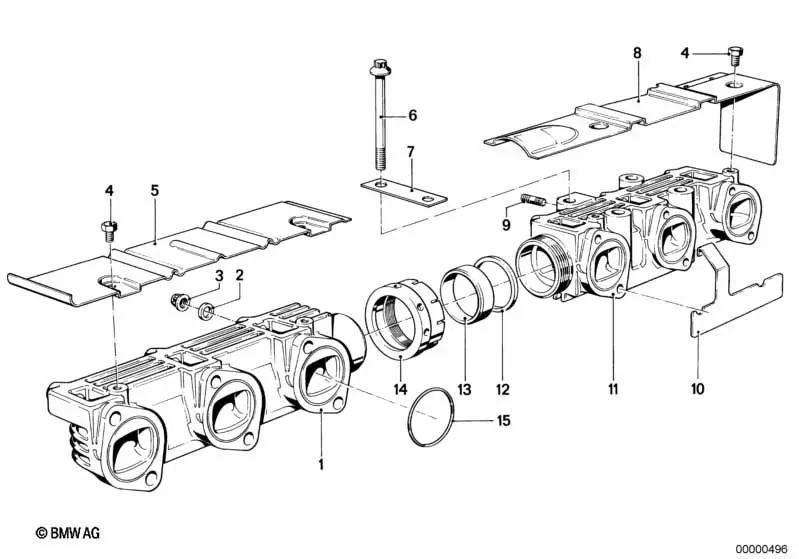 Guardabarros para BMW E23 (OEM 11621276614). Original BMW