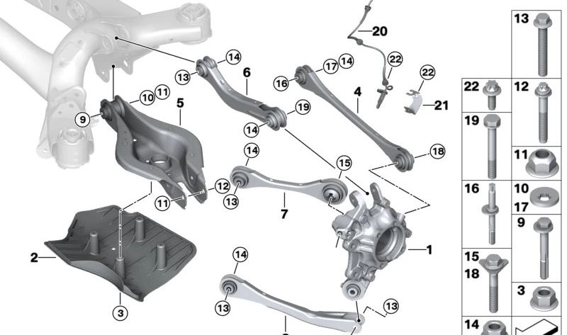 Sensor de impulso DSC trasero para BMW G20, G21, G28, G29 (OEM 34526862806). Original BMW.