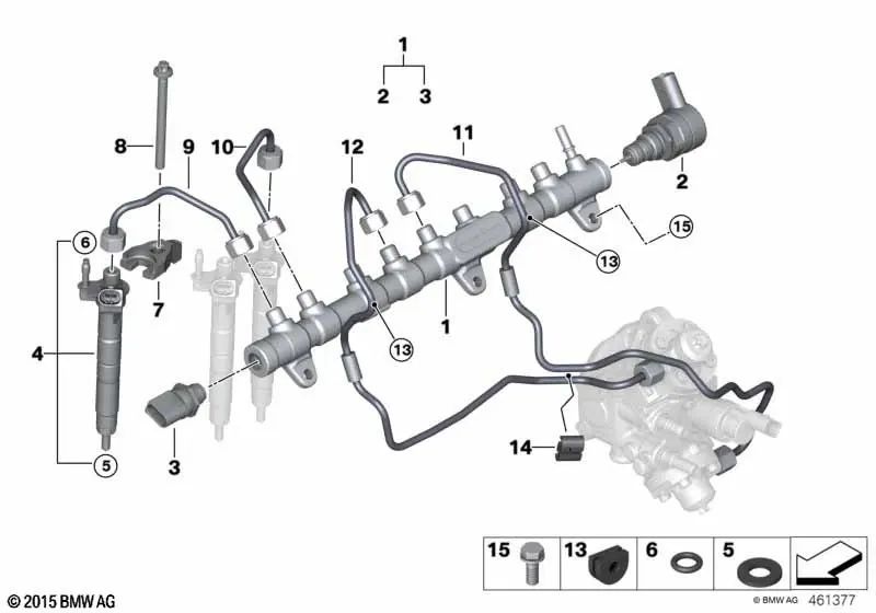 Amortiguador para BMW Serie 3 E90N, E91N, E92, E92N, E93, E93N, F30, F30N, F31, F31N, F34, F34N, G20, G20N, G21, Serie 4 F32, F32N, F33, F33N, F36, F36N, Serie 5 F07, F07N, F10, F10N, F11, F11N, G30, G30N, G31, G31N, Serie 6 F06, F06N, F12, F12N, F13, F13