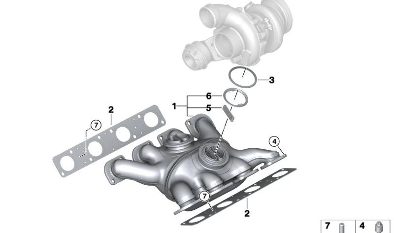 OEM -Befestigungsring 11627589108 für BMW E70, E71. Original BMW.