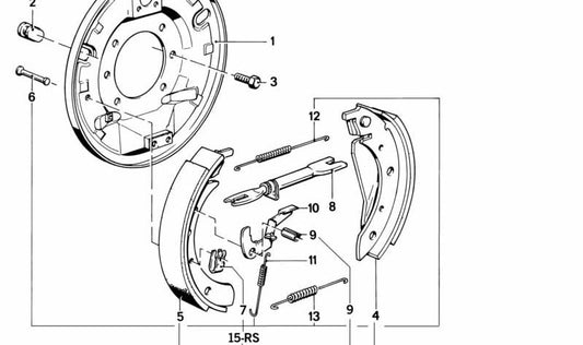 Pasador de fijación OEM 07119941378 para BMW E30, E28, E34, E24, E23, E32, E31. Original BMW.