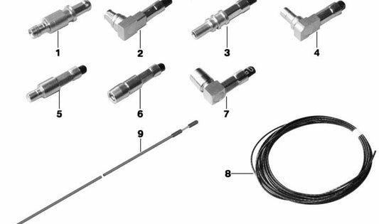 Antena Bluetooth con cable OEM 84109230125 para BMW E88, F20, F23, F87, E90, E91, E92, E93, F30, F31, F34, F80, F32, F33, F36, F82, F83, E84, F48, F39, F25, F26, E70, F85, E71, E72, F86, E89, i3 (I01), i8 (I12, I15), MINI F55, F56, F57, F54, R55, R56