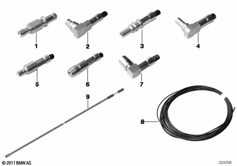 Conector de pin alto de frecuencia para BMW Serie 1 E81, E82, E87, E88, F20, F21, Serie 2 F22, F23, F44, U06, Serie 3 E46, E90, E91, E92, E93, F30, F31, F34, F35, F80, G20, G21, G28, G80, Serie 4 F32, F33, F36, F82, G22, G23, G82, Serie 5 E60N, E61, F07,