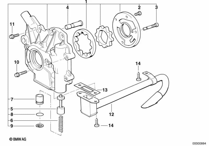 O-Ring para BMW E36, E46 Serie 3, E34, E39 Serie 5, E38 Serie 7 (OEM 11412244600). Original BMW