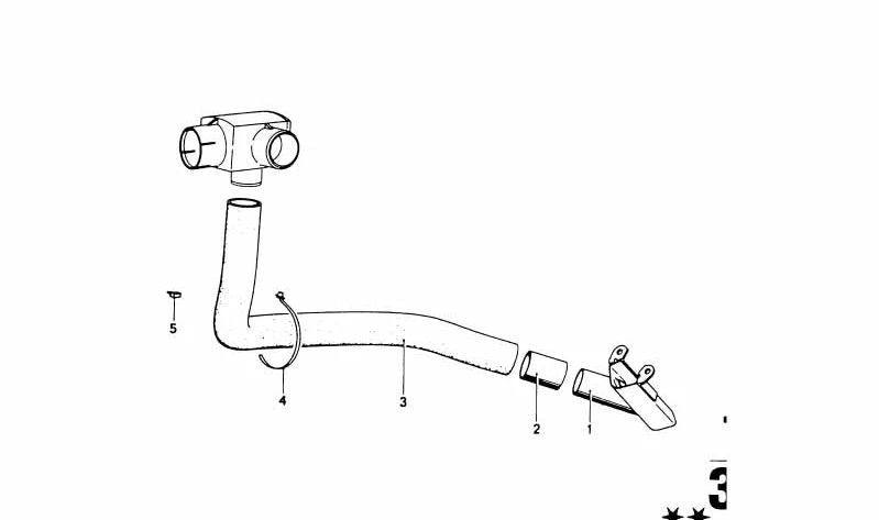 Tubo de Aire para BMW (OEM 13731262336). Original BMW