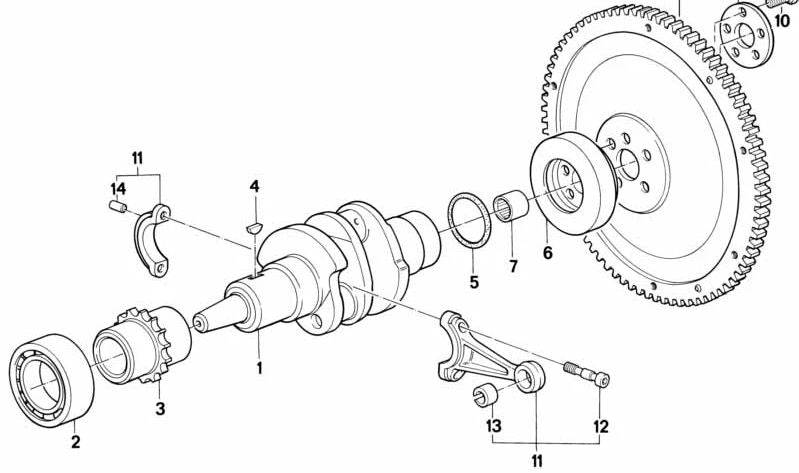 Rodamiento de bolas OEM 07119981722 para BMW R50. Original BMW.