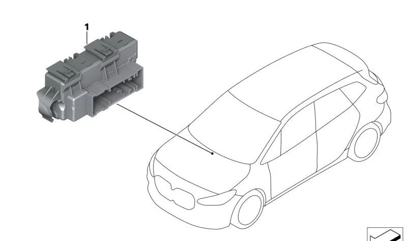 LIN Power Distribution Module for MINI &amp; BMW 1 Series F70, 2 Series U06, X1 U11, U12, X2 U10, Mini F65, F66, J01, J05, U25 (OEM 61355A47298). Original BMW