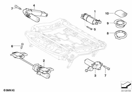 Juego de Tornillos para BMW E60, E60N, E61, E61N, E65, E66, E70, E70N, E71, E72 (OEM 67317068052). Original BMW.