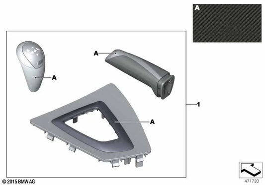 Kit de Interior de Carbono/Alcantara para BMW F87N (OEM 51952464127). Original BMW.