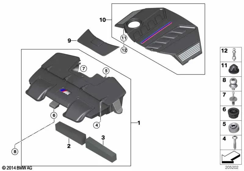 Buje de goma para BMW Serie 1 E81, E82, E87, E87N, E88 Serie 3 E90, E90N, E91, E91N, E92, E92N, E93, E93N Serie 5 E60, E60N, E61, E61N, F10, F11, F18 Serie 6 E63, E63N, E64, E64N Serie 7 E65, E66 X1 E84 X3 E83N, F25 X5 E70 X6 E71 Z4 E85, E86, E89 (OEM 116