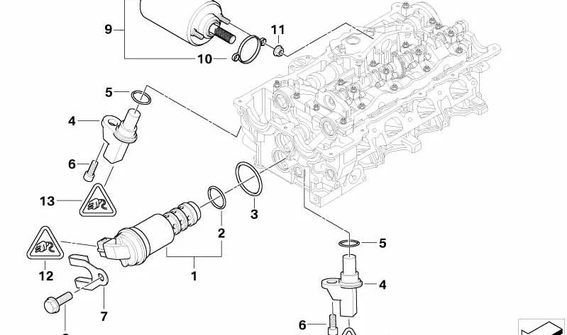 Motor de ajuste para BMW E81, E82, E87, E88, E46, E90, E91, E92, E93, E60N, E84, E83, E85 (OEM 11377548387). Original BMW