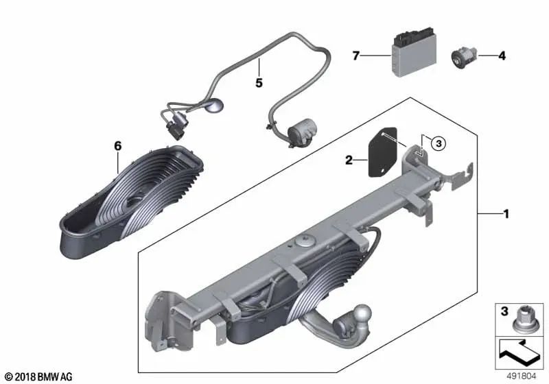 Faltenbalg mit Rahmen für BMW F90, G30, G31, G32, F97, F98, G02 (OEM 71606884469). Original BMW