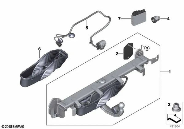 Fuelle con marco para BMW F90, G30, G31, G32, F97, F98, G02 (OEM 71606884469). Original BMW