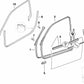 Junta puerta delantera derecha para BMW Serie 3 E36 (OEM 51718219550). Original BMW