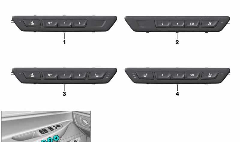 Unidad de control de funciones del asiento izquierda para BMW Serie 7 G11, G12 (OEM 61316997300). Original BMW