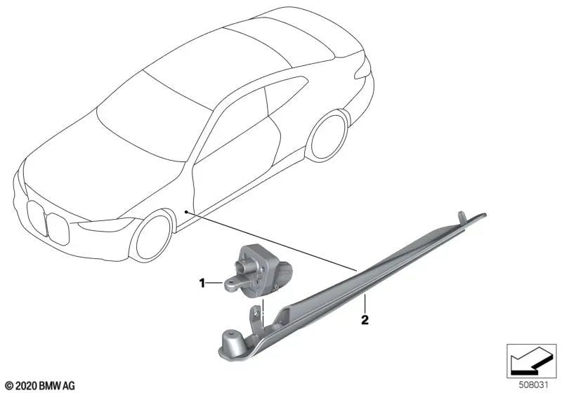 Soporte del módulo de luz derecho para BMW G26 (OEM 63175A09228). Original BMW