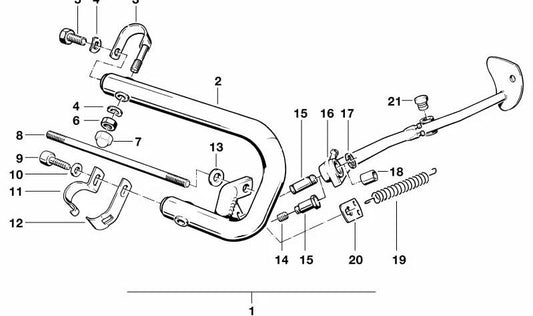 Buje para BMW F01N, F02N (OEM 23411241594). Original BMW