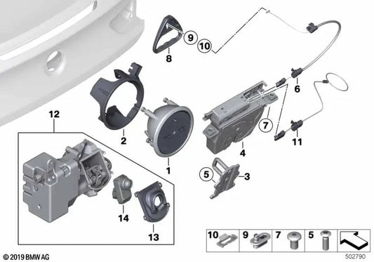 Aro de sujeción para BMW Serie 1 E81, E87, E87N Serie 6 F06, F12, F13 Z4 E86 (OEM 51247201960). Original BMW