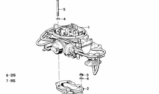 Juego de juntas del carburador OEM 13111289935 para BMW E30, E28. Original BMW.