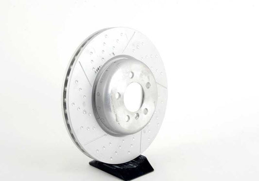 Disque de frein ventilé perforé avant. 370x30 pour BMW F2X F3X. BMW d'origine