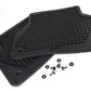 Juego de alfombrillas de goma traseras para BMW Serie 5 E39 (OEM 82559405044). Original BMW