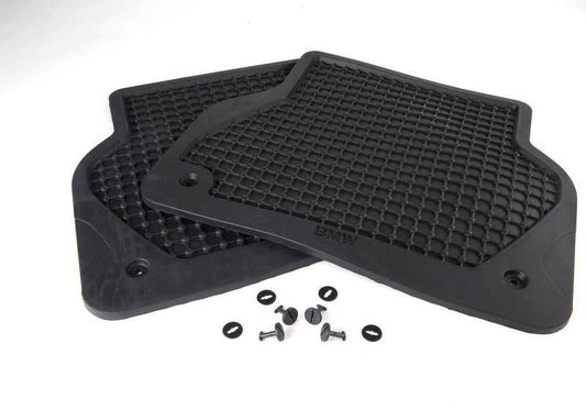 Juego de alfombrillas de goma traseras para BMW Serie 5 E39 (OEM 82559405044). Original BMW