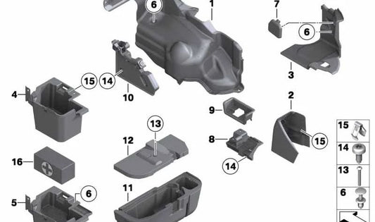 Radlaufverkleidung rechts für BMW E89 (OEM 51479128470). Original BMW