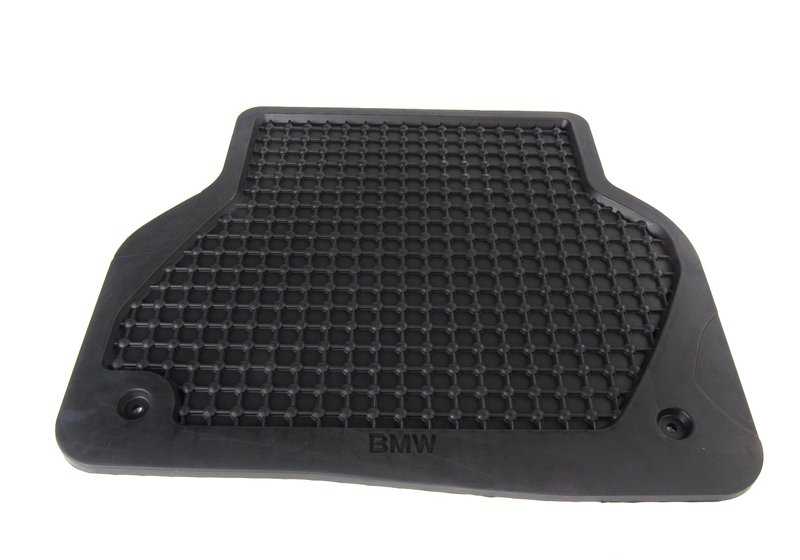 Juego de alfombrillas de goma traseras para BMW Serie 5 E39 (OEM 82559405044). Original BMW