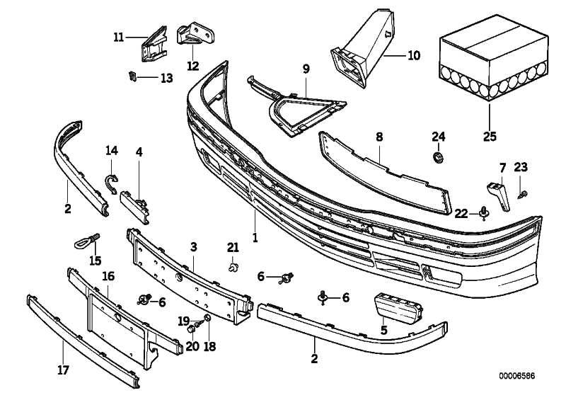 Liston Tira Parachoques Delantero Derecho Para Bmw E36 Serie 3Er Recambios