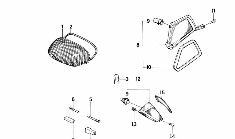 Conector redondo para BMW E21, E30, E12, E28, E24, E23 (OEM 61131359921). Original BMW