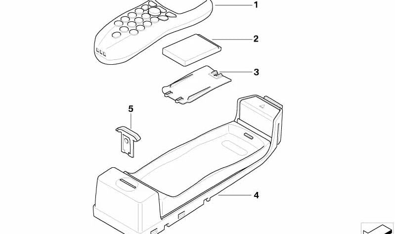 Eject-Box con dispositivo de carga para BMW E90, E60, E61 (OEM 84116942500). Original BMW