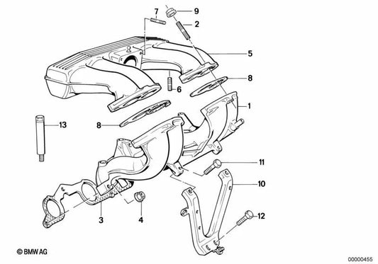 Junta sin asbesto para BMW Serie 3 E30, E36 Serie 5 E34 (OEM 11611721346). Original BMW