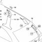 Revestimiento de columna trasera derecha OEM 51437902232 para BMW E46. Original BMW