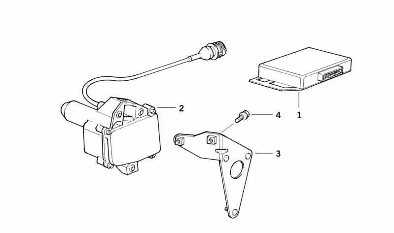 Motor actuador para control de velocidad OEM 12721318480 para BMW E34. Original BMW.