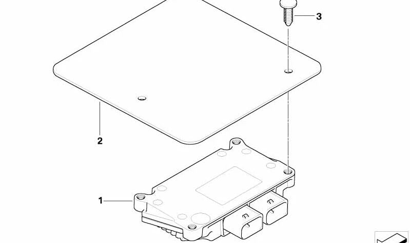 Pedal protection for BMW 3 Series E90, E91, E92 (OEM 27607568756). Original BMW.