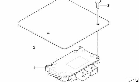 Pedal protection for BMW 3 Series E90, E91, E92 (OEM 27607568756). Original BMW.