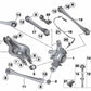 Längsarm mit Gummilager für BMW F20, F21, F22, F23, F30, F31, F34, F35, F32, F33, F36 (OEM 33326792525). Original BMW.