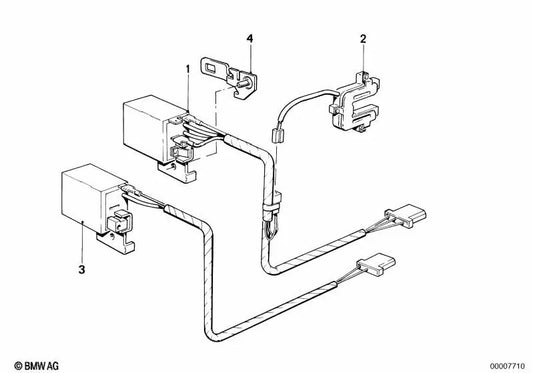 Left bracket for BMW 3 Series E30 (OEM 51211906403). Original BMW