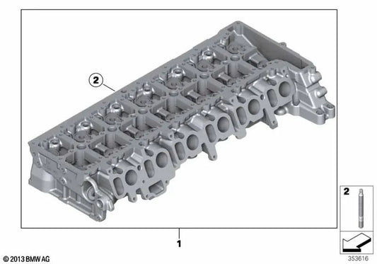 Culata para BMW Serie 3 F30, F31, F34, Serie 4 F32, F33, F36, Serie 5 F07, F10, F11, Serie 7 F01N, F02N, X3 F25, X4 F26, X5 F15, X6 F16 (OEM 11127812927). Original BMW.