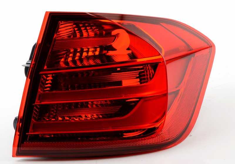 Right side taillight for BMW 3 Series F30, F80 (OEM 63217313040). Genuine BMW