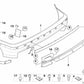 Paragolpes trasero imprimado para BMW E36 (OEM 51122491226). Original BMW.