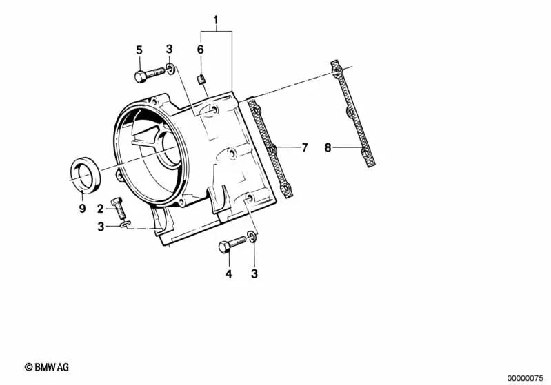 Tornillo hexagonal con arandela para BMW E30, E36, E34, E24, E32 (OEM 07119913951). Original BMW.