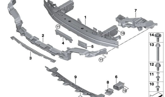 Parador Pendular para BMW I20 (OEM 51115A0BF69). Original BMW