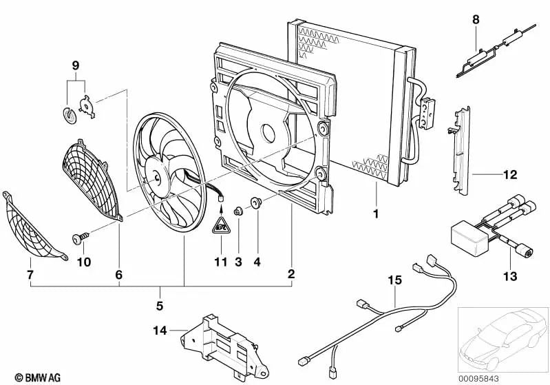 Convertidor para BMW Serie 5 E39 (OEM 67326921354). Original BMW