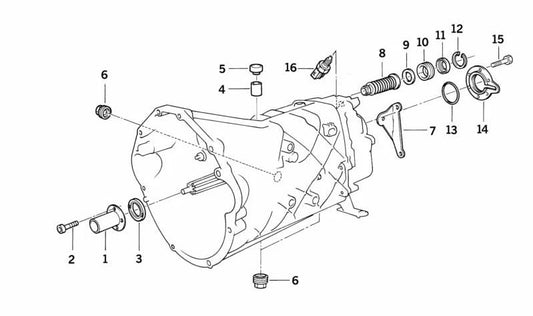 Arandela de distanciamiento para BMW E31 (OEM 23111228496). Original BMW