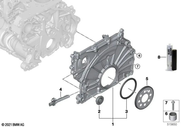 Junta de Eje 90X104X8,5 para BMW F40, F44, F45N, F46N, G42, U06, G20, G20N, G21, G21N, G28, G28N, G22, G23, G26, G30, G30N, G31, G31N, G60, G32, G32N, G11N, G12N, G70, G14, G15, G16, F48, F48N, U11, F39, G01, G01N, G02, G02N, G05, G05N, G06, G06N, G07, G0